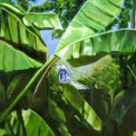 tropical foliage impressionist landscape painting florida artist bonnie perlin